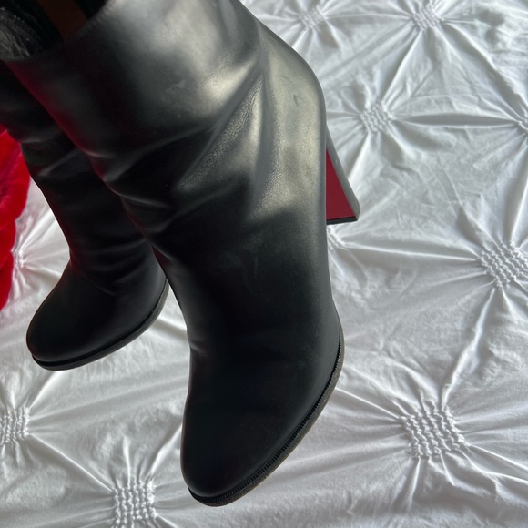 ***SOLD***Christian Louboutin Adox black leather boots 85mm - Picture 2 of 4